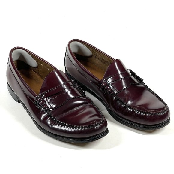 G.H. Bass & Co. Other - G.H. Bass & Co Mens 10.5 EE Weejun Slip On Penny Loafers Red Leather Burgundy